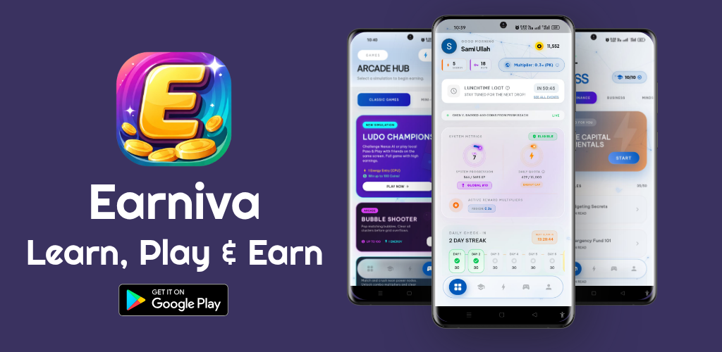 Earniva Showcase Banner